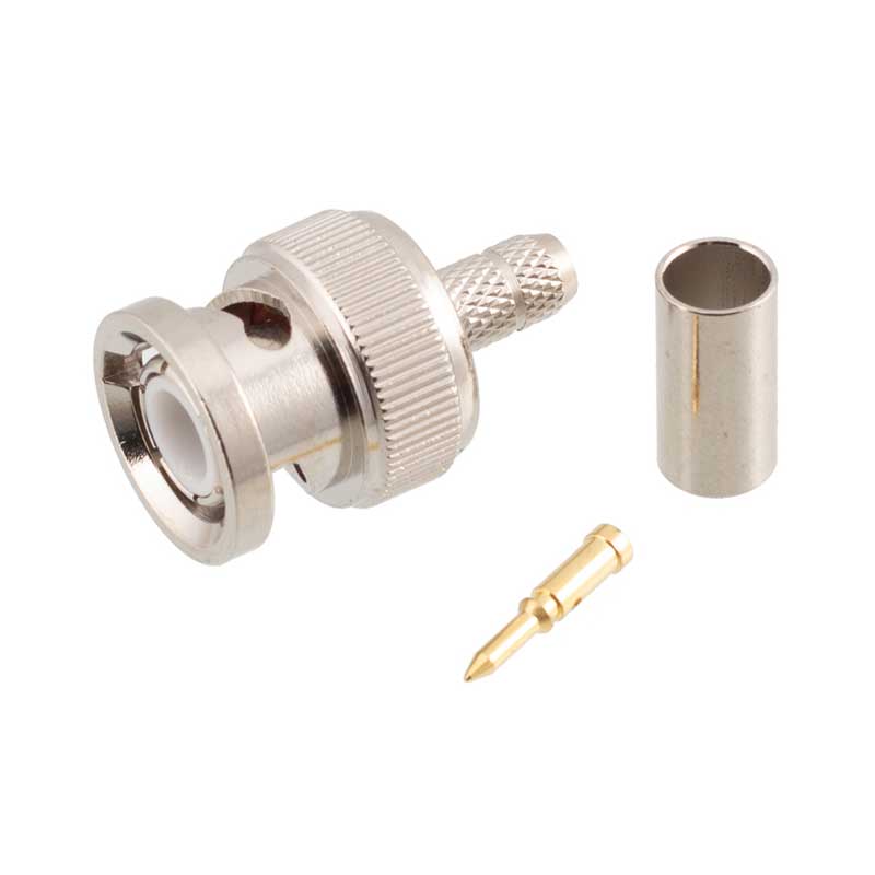BNC Male Straight Connector, 1.5mm, 50Ω