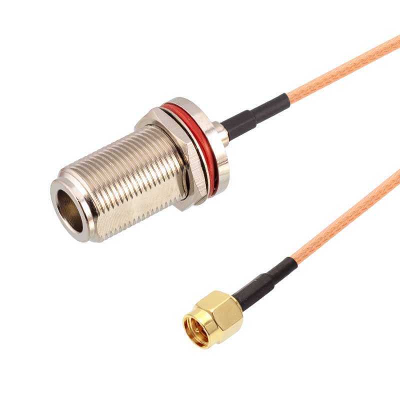 N-K(Front Panel Mount)-of-SMA-J-RG316