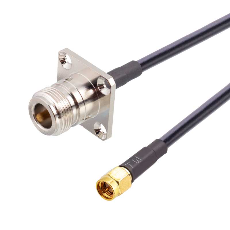 N-K(Flange)-of-SMA-J(Male)-RG58