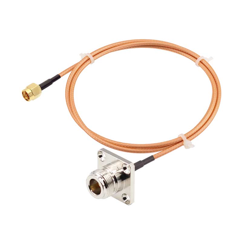 N-K(Flange)-of-SMA-J(Male)-RG316